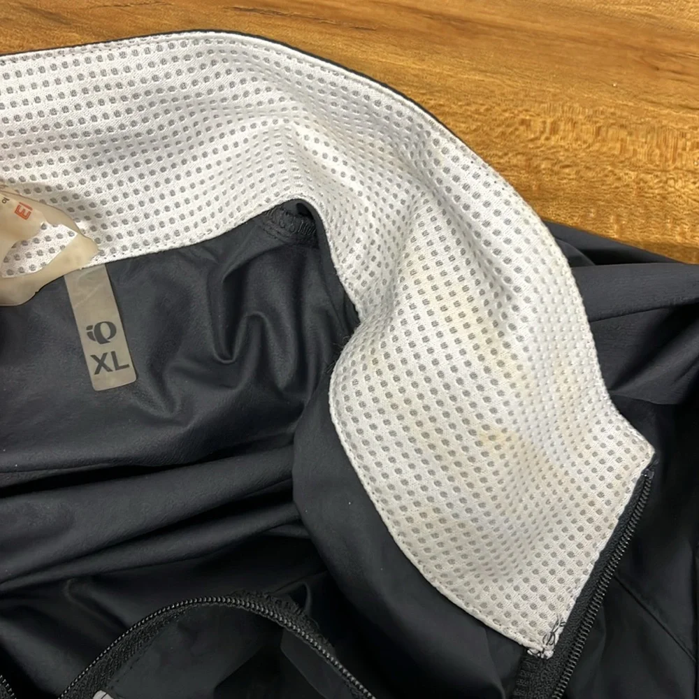 Pearl Izumi Elite Barrier Cycling Jacket Black White Mens XL Lightweight Cycle